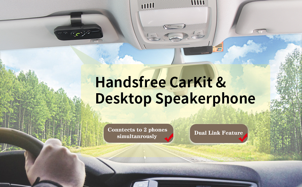 sunitec hands free bluetooth for cell phone car kit
