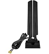 Eightwood WiFi 6E Antenna Tri-Band 6GHz 5GHz 2.4GHz RP-SMA WiFi Antenna Magnet Mount Base for PC ...