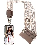 XANGNIER Clip and Go Strap for Phone with Wallet Crossbody, Phone Strap with Zippered Wallet, Adj...