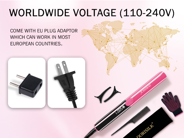  dual voltage hair straightener