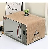 Microwave Oven Cover Dust Oil Proof Cotton Linen Waterproof Fabric Cloth Machine Protector Decora...