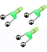 3Pcs Fishing Accessories Fishing Rod Tip Bite Alert Alarm Twin Bells with Night LED Light Lamp Fi...