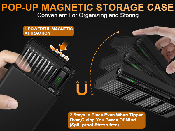 electric precision screwdriver set magnetic