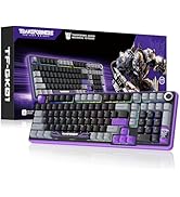 Transformers GK01 Wireless Mechanical Keyboard with Knob,101 Keys RGB Creamy Gaming Keyboard, BT5...