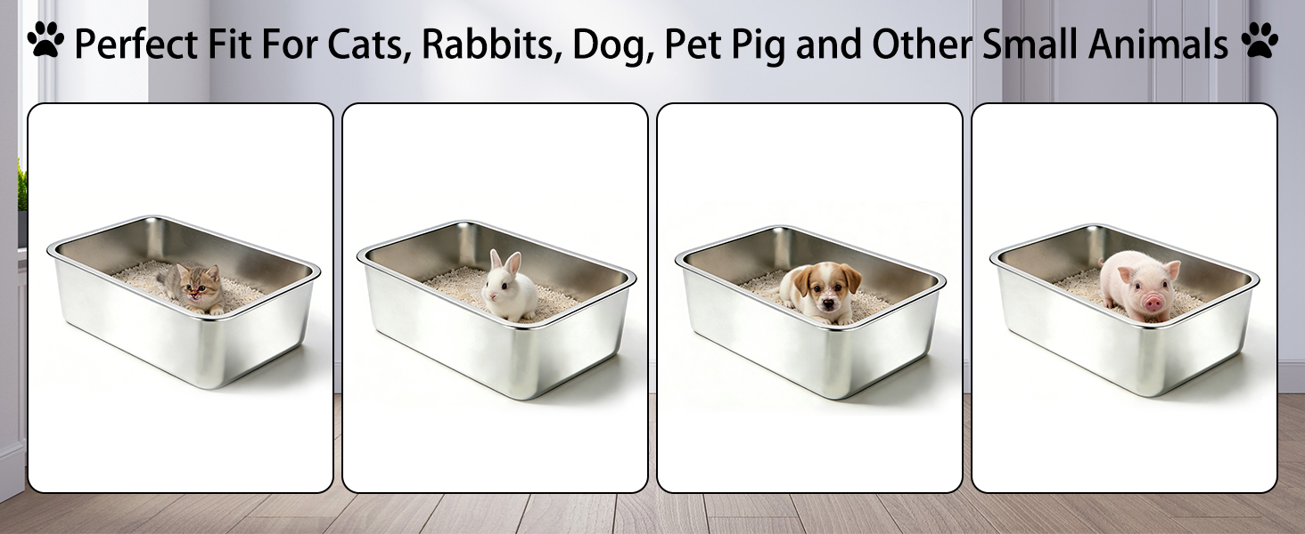 Stainless Steel Cat Litter Box