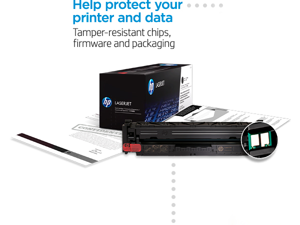original hp toner print sharp black text recycled cartridges high air quality secure printing