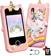 Kids Smart Phone for Girls, Christmas Birthday Gifts for Kids Age 3-12, Toddler Smart Phone Learn...
