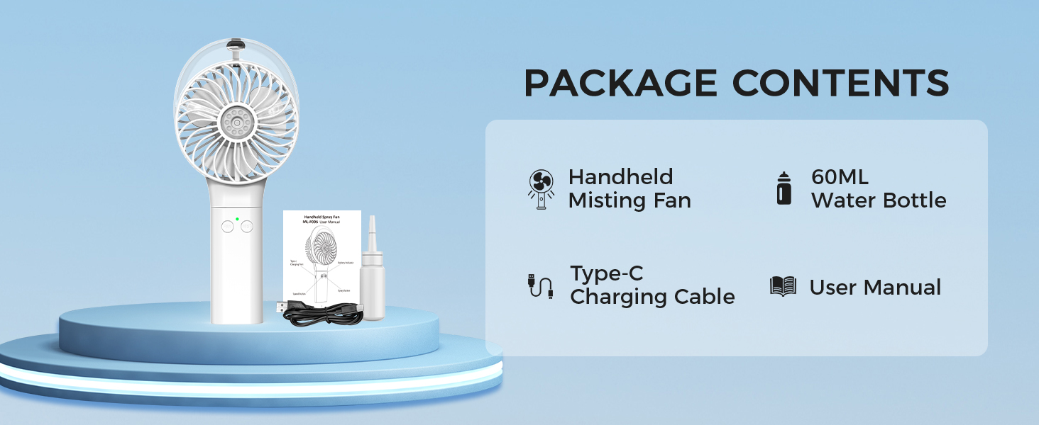 handheld misting fan
