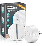 HAPYTHDA Remote Control Outlet, No Wiring Needed Wrieless Remote Light Switches Kit, 500 Feet RF ...