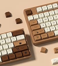 dagaladoo Retro keycaps Japanese Style Double Shot PBT Keycaps Set dye Sublimation Custom Key caps 1...