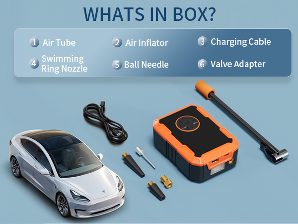 auto tire inflator portable air compressor pump for bike ball tire car