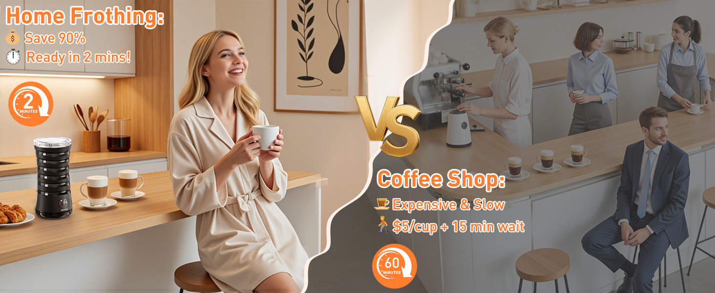 milk frother and steamer