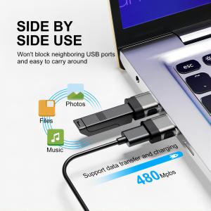 usb c to usb a adapter side by side use