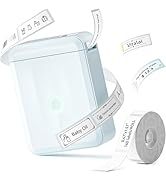 NIIMBOT D110 New Version Label Maker Machine with Tape, Handheld Bluetooth Label Printer, Mini Th...