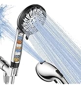 PWERAN Filtered Shower Head with Handheld, High Pressure 8 Spray Showerhead with Filters &amp; Upgrad...