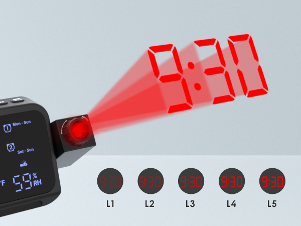 projector clock for bedroom ceiling