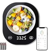 Arboleaf Smart Food Kitchen Scale, 22lb Digital Food Scale with Nutritional Calculator, Smart Kit...