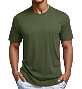 MAGCOMSEN Men's Short Sleeve Dry Fit Shirts Workout Gym Mesh Shirt Athletic Running Lightweight P...