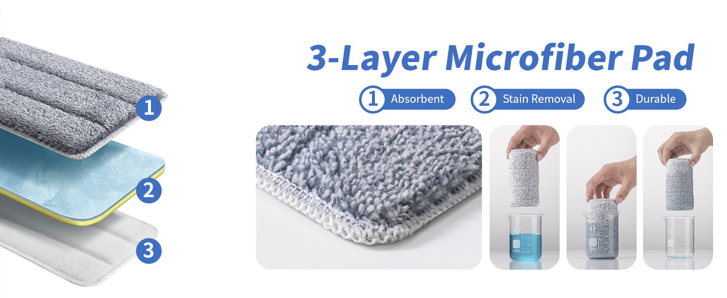 mop flat squeeze mop and bucket