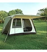 REDCAMP 6 Person Tent for Camping Parties, Easy Setup Large Waterproof Windproof Family Cabin Ten...