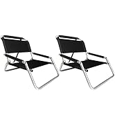 2 Pack of Neso Lightweight Water Resistant Beach Chairs with Shoulder Strap and Slip Pocket - Fol...