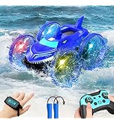Amphibious RC Car with Lights for Kids 3-12 Year Old Gesture Hand Controlled Remote Control Boat ...