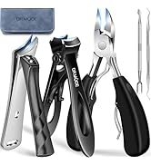 DRMODE Toenail Clippers for Thick Toenails, Long Handled Toe Nail Clippers for Thick Nails for Se...