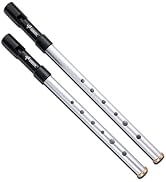 Sondery Irish Tin Whistles Set Key of C and Key of D Made from Aluminum Clear Bright Sound with C...