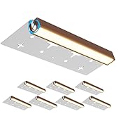 8 Pack Hardscape Lighting Retaining Wall Lights IP67 Waterproof, 7 Inch LED Outdoor Step Lights L...