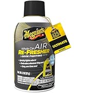 Meguiar’s Car Air Refresher Odor Fighting Mist,Ultimate, Long-Lasting Car Air Freshener Fights St...