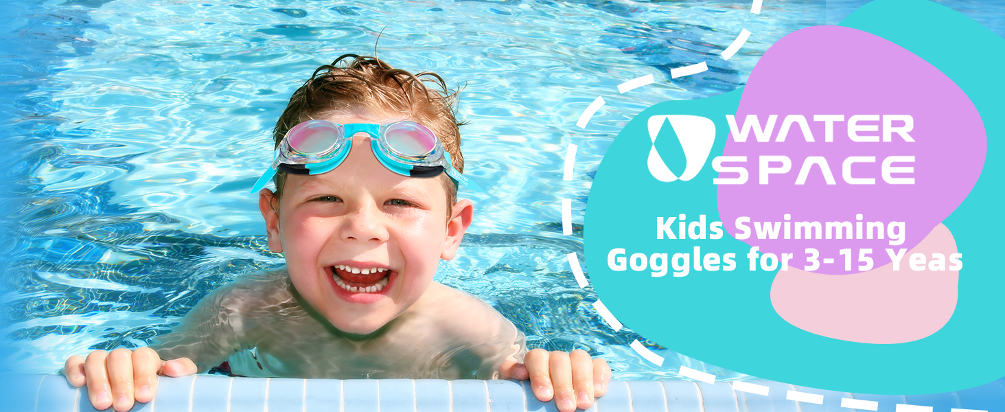 water space kids swim goggles for 3-15