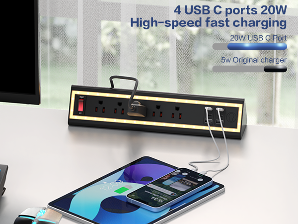 Power Strip?Surge Protector?Charging Station?Desk Clamp?USB Hub?PD Fast Charging