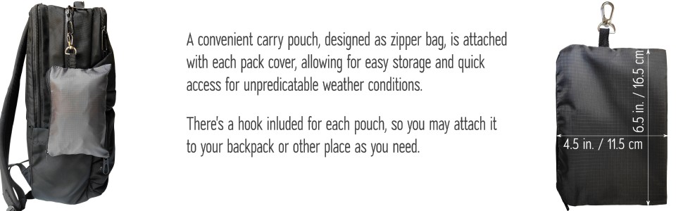packcover with a carry pouch