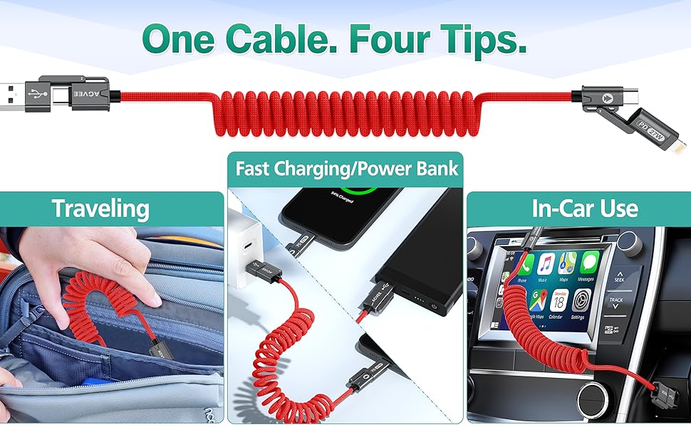 Multi 4 in 1 Fast Charging Cable