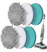 Frescares S7001 Upgraded Steam&amp;Scrub Mop Pads Kit for Shrak,S8201 S8001 S7000 S7201 S7000AMZ S700...