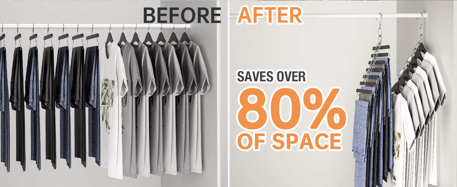Save over 80% of Space