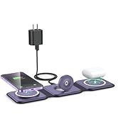 Wireless Charger 3 in 1,RTOPS Magnetic Travel Wireless Charging Station Multple Devices,GaN 3 in ...