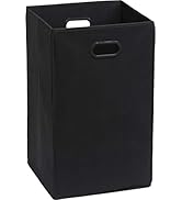 Simple Houseware Foldable Closet Laundry Hamper Basket, Black