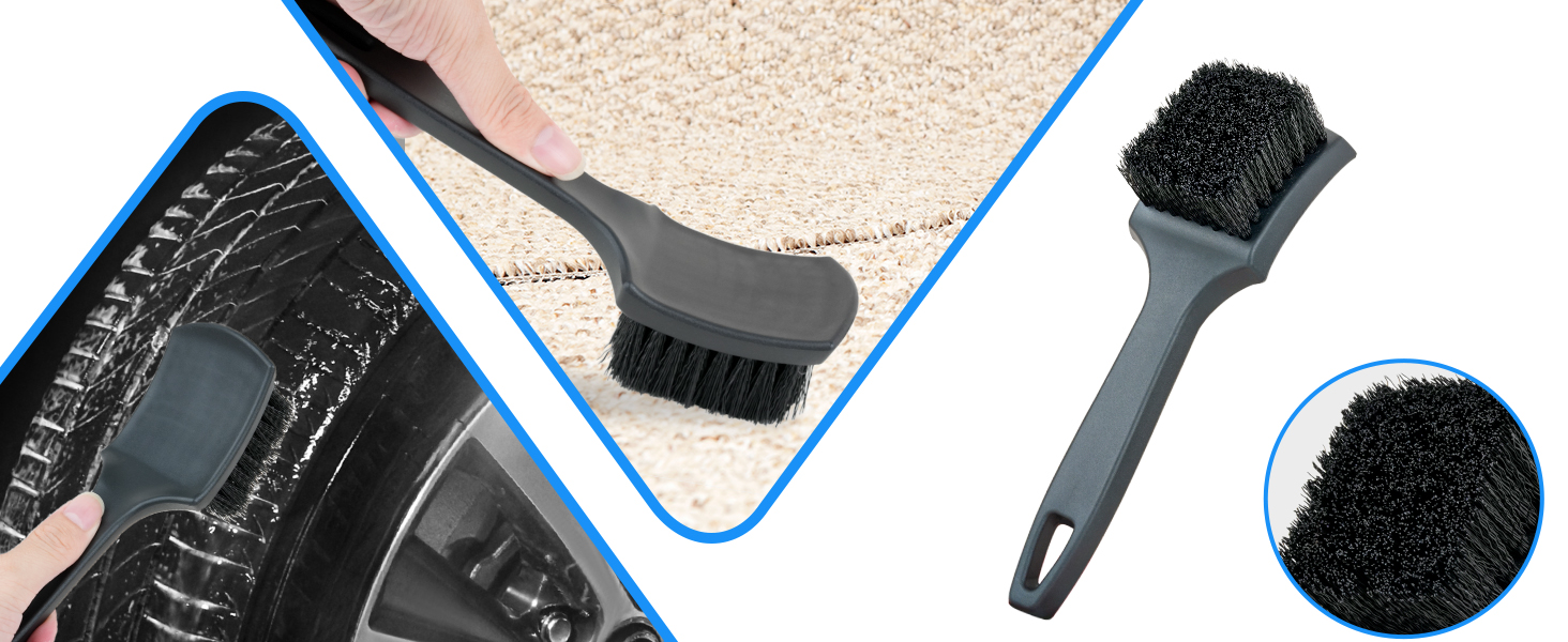 Stiff-bristle Tire Scrubber