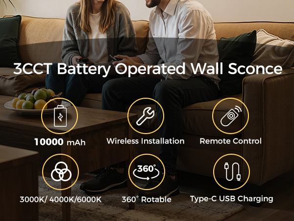 Black battery wall sconces