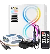 FCOB COB LED Strip Light 12V 4000K Natural White Dimmable High Density Flexible 16.4FT Cob Strips...