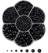 5800Pcs Half Pearls for Crafts, Flatback Pearls for Artwork Making, DIY Rhinestones Accessory Nai...