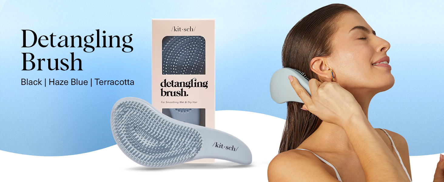 baby hair brush mini hair brush bamboo hair brush scalp brush hair oil vented hair brush blue brush
