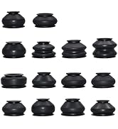 Yekoaru 14 PCS Tie Rod Boot, Rubber Tie Rod End Boot, Dust Cap Tie Rod End Kit, Universal Ball Jo...