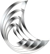 Crescent Moon Cookie Cutter Set - 5 inch, 4 inch, 3 inch, 2 inch - 4 Piece New Moon Cookie Cutter...