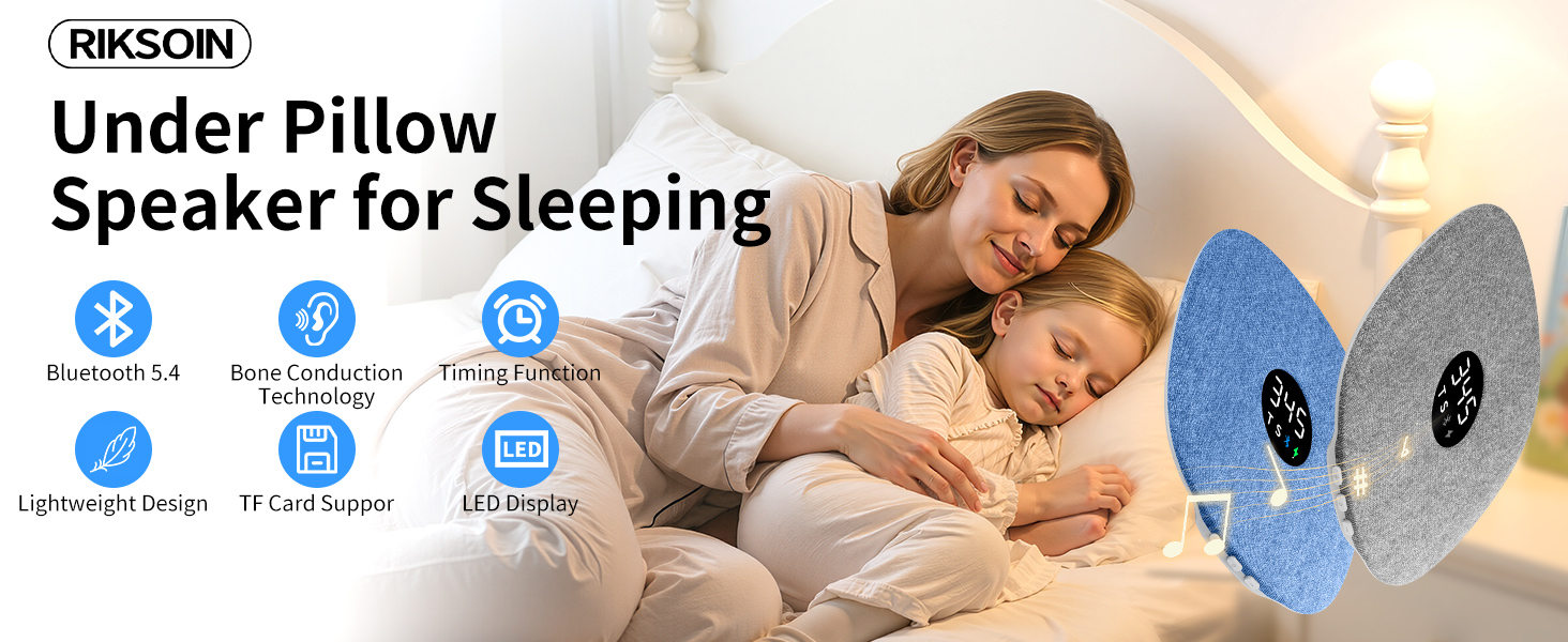 Bone Conduction Under Pillow Sleep Speaker