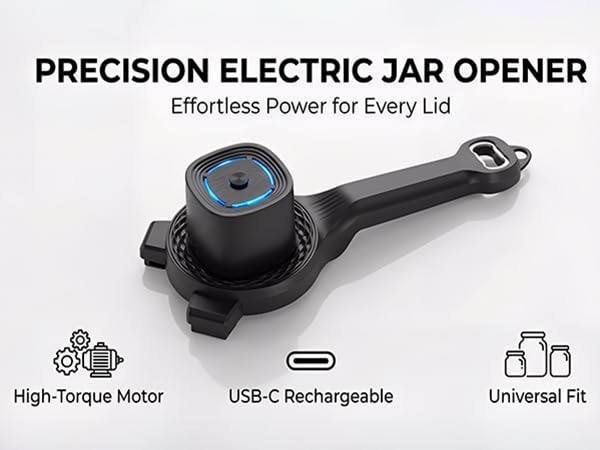 Electric Adjustable Jar and Bottle Opener