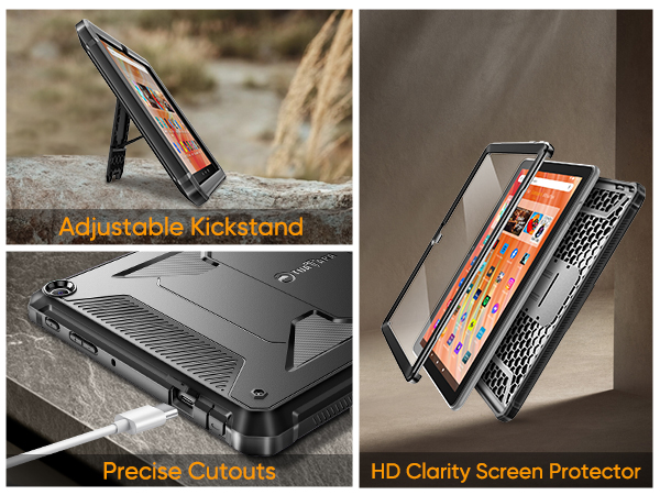 Kindle hd 10 case cover 2023 sleeve bag flip folding magnetic Rotatable Kickstand Shockproof