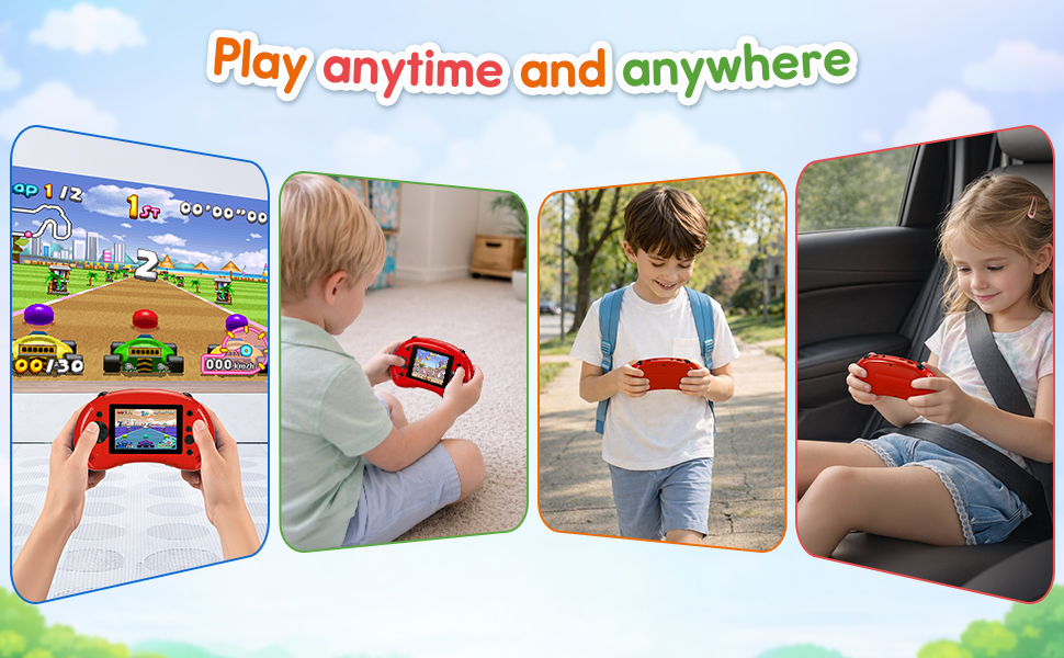 Handheld Game for Kids, 3.2&amp;#34; HD Screen with 213 Retro Video Games