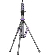 FreeSea 6.9ft/2.1m Carbon Fiber Light Stand, 4.4lbs Load, Travel Tripod with 20" Folded Size, Pro...